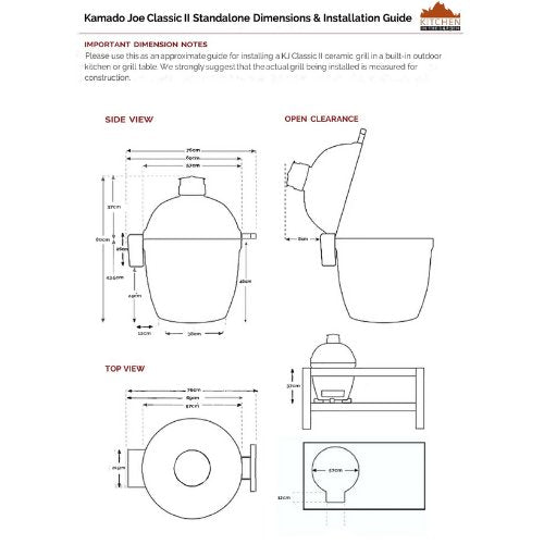 Kamado Joe Classic II Standalone